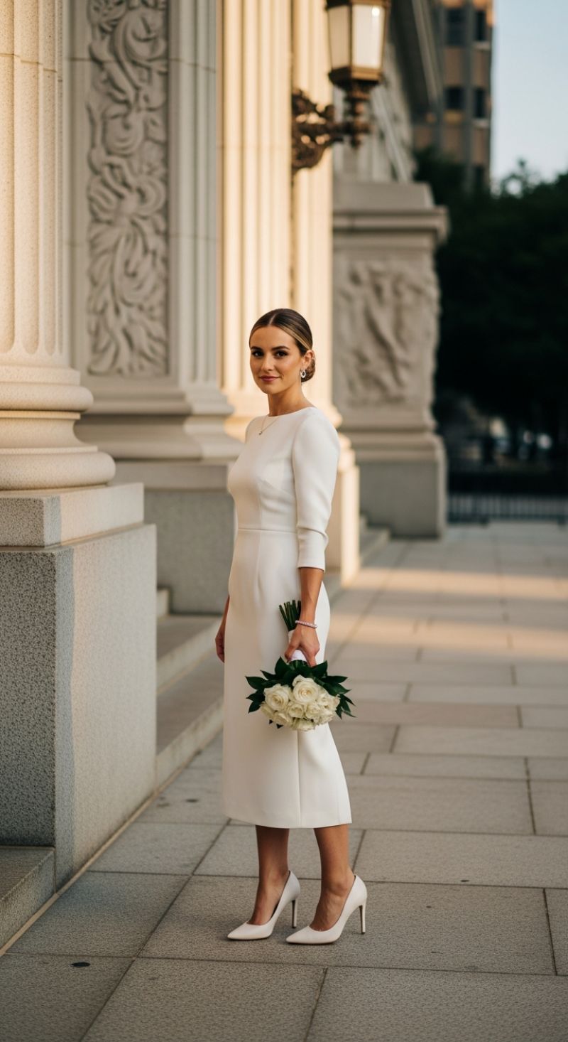 Structural Elegance: Perfecting the City Hall Wedding Ensemble