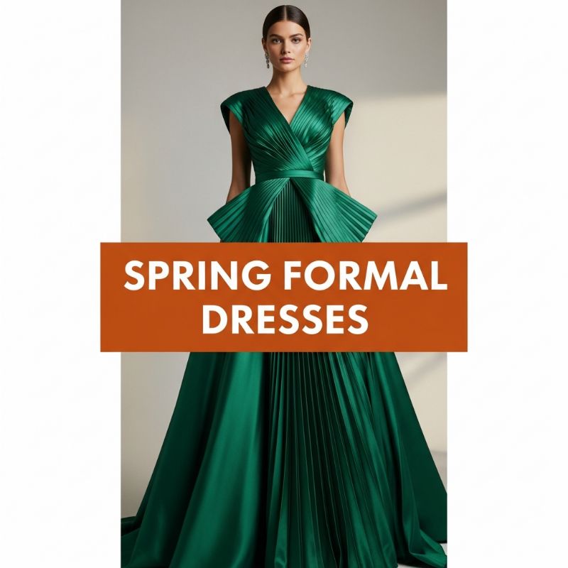 Structured Drama: Head-Turning Spring Formal Dresses