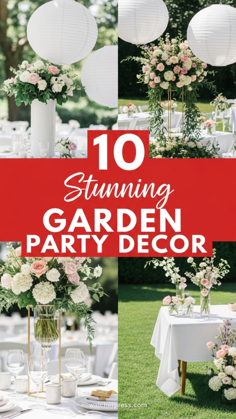 Stunning Garden Party Centerpieces