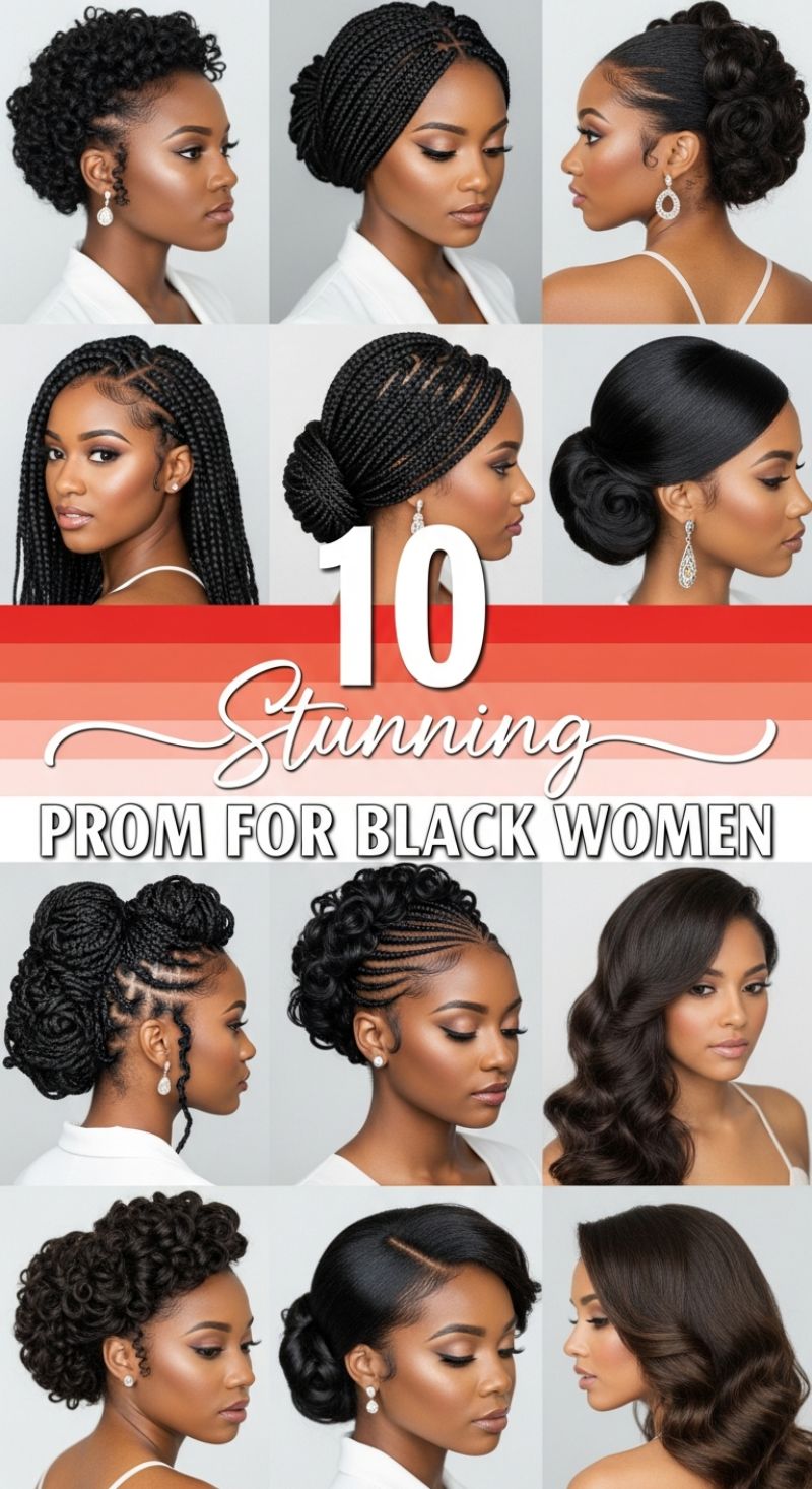 Stunning Prom Styles for Black Women: Updos, Braids, and Waves