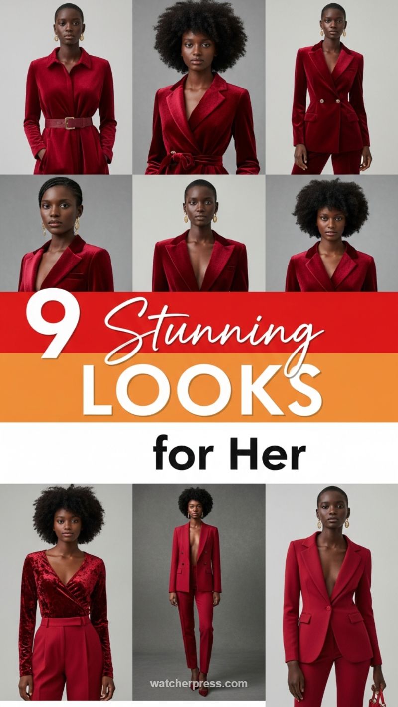 Stunning Red Velvet Tailoring