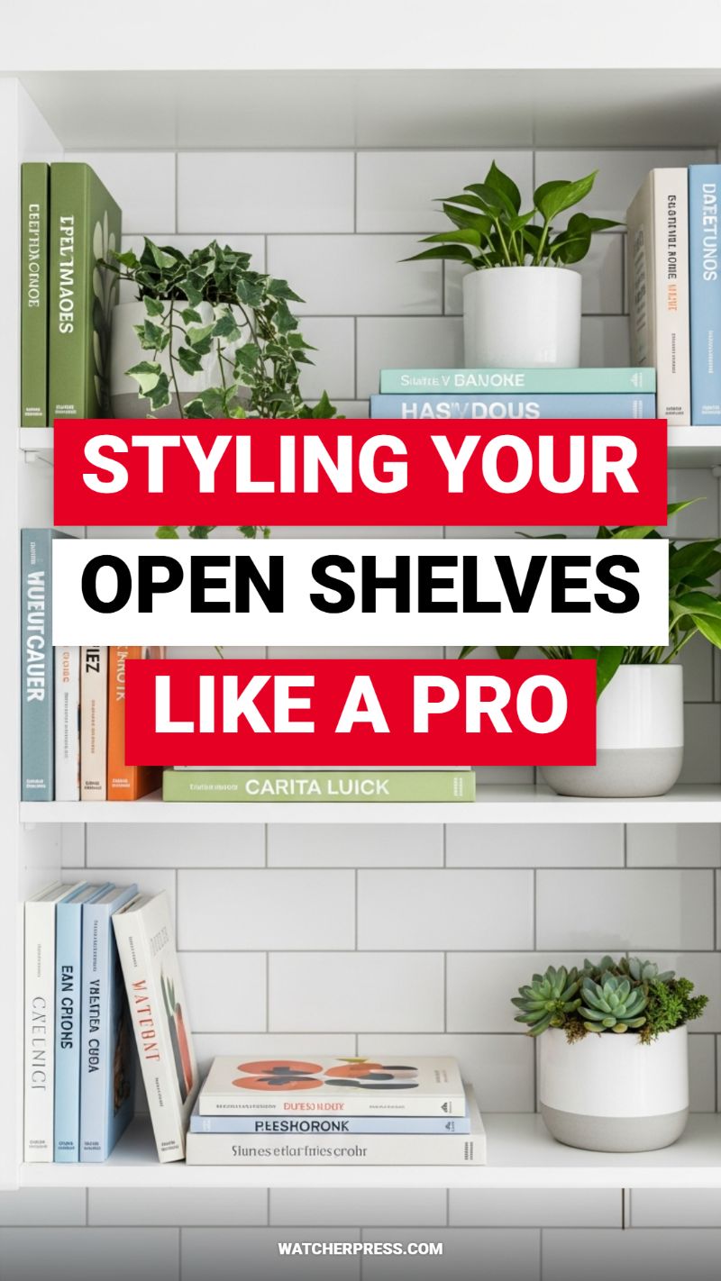 STYLING YOUR OPEN SHELVES LIKE A PRO