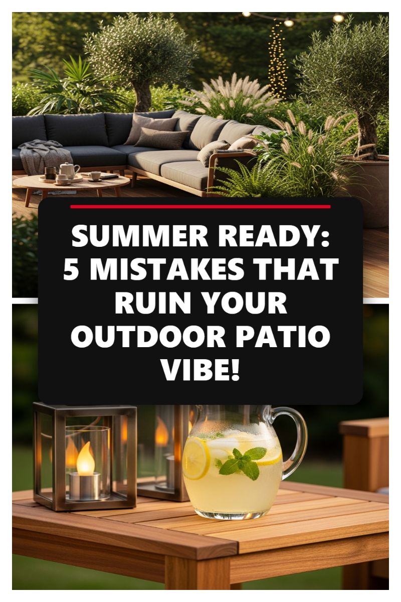 SUMMER READY: 5 MISTAKES THAT RUIN YOUR OUTDOOR PATIO VIBE!