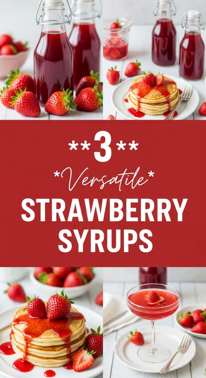 Sweet Sensation: 3 Versatile Strawberry Syrups