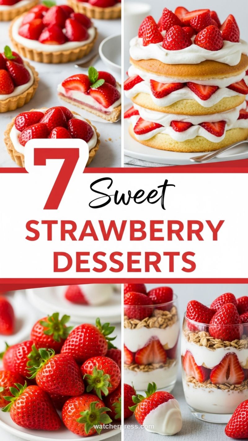 Sweet & Simple Strawberry Cream Cake