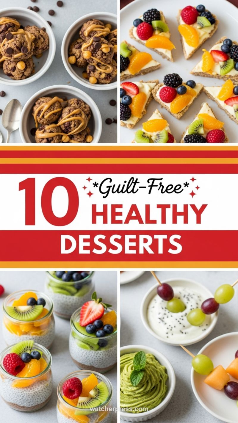 Sweet Treats Without the Guilt: 10 Healthy Desserts