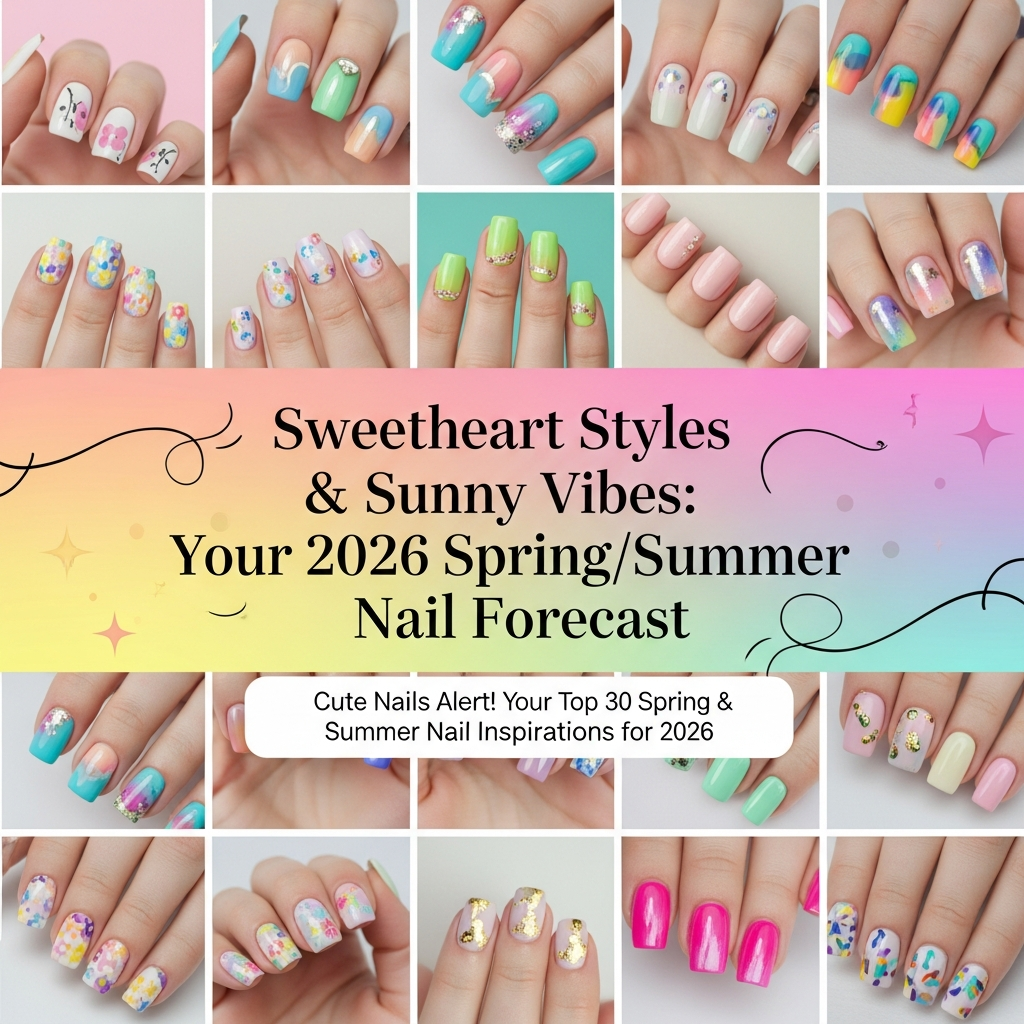 Sweetheart Styles & Sunny Vibes: Your 2026 Spring/Summer Nail Forecast