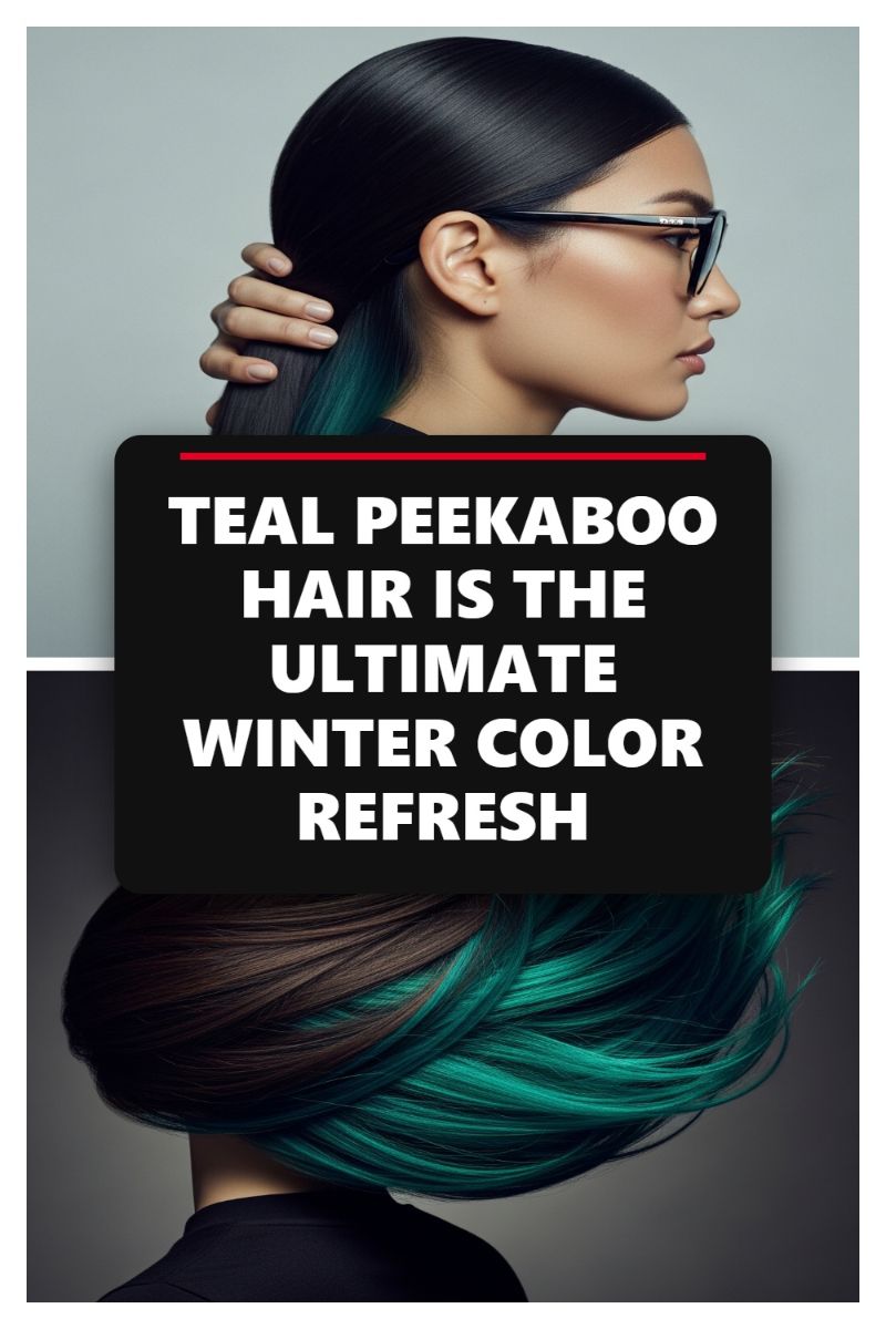 Teal Peekaboo Hair Is the Ultimate Winter Color Refresh