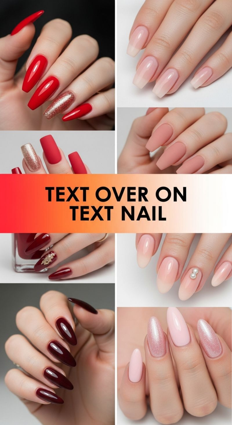TEXT OVER ON TEXT NAIL
