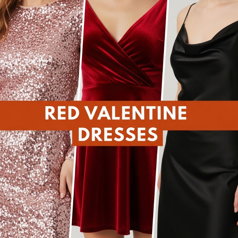 Texture Play: Red and Romantic Dress Combinations