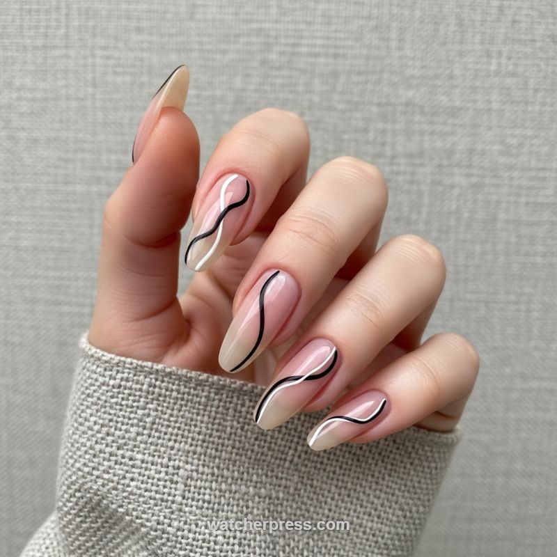 The Abstract Wavy Line French: Deconstructed and Dynamic