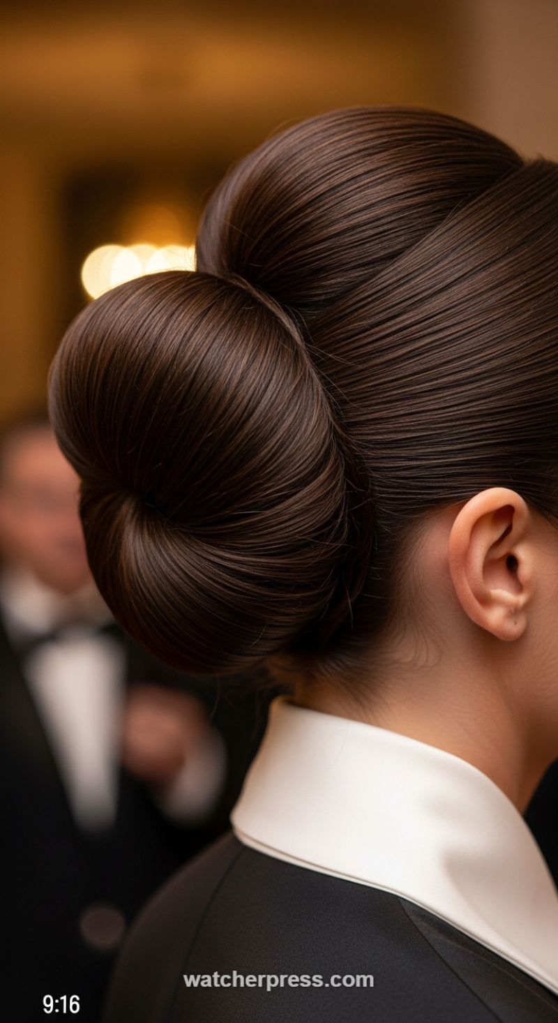 The Architectural, High-Gloss Chignon