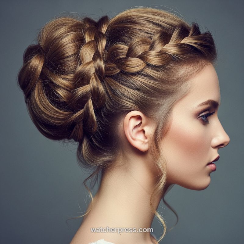 The Art of the Seamless, High-Gloss Braided Updo