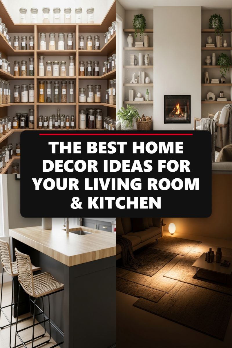 THE BEST HOME DECOR IDEAS FOR YOUR LIVING ROOM & KITCHEN