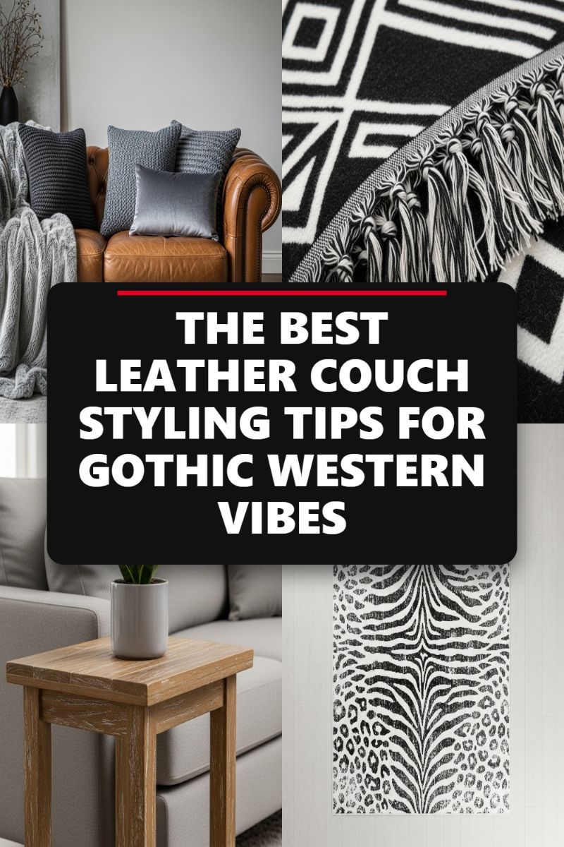 THE BEST LEATHER COUCH STYLING TIPS FOR GOTHIC WESTERN VIBES