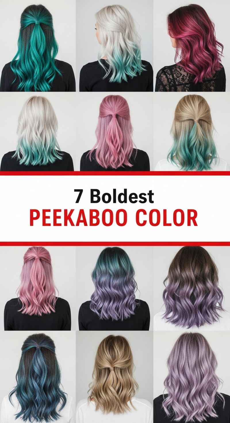 The Boldest Peekaboo Hair Color Inspirations