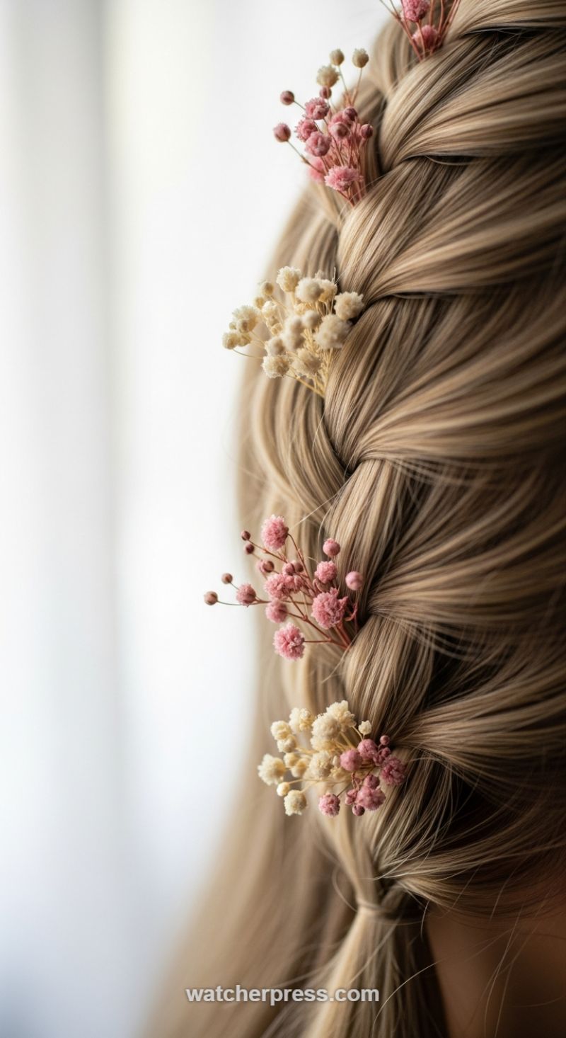 The Delicate Floral Braid: Mastering the Boho Accent