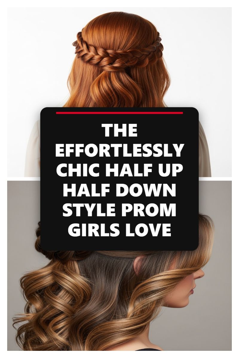 The Effortlessly Chic Half Up Half Down Style Prom Girls Love
