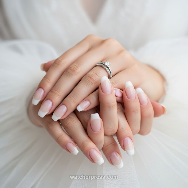 The Elegant Squoval French Tip