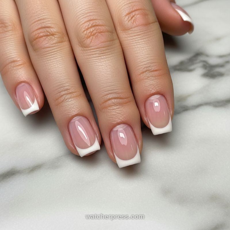 The Elevated Square French Manicure: Clean Girl Perfection