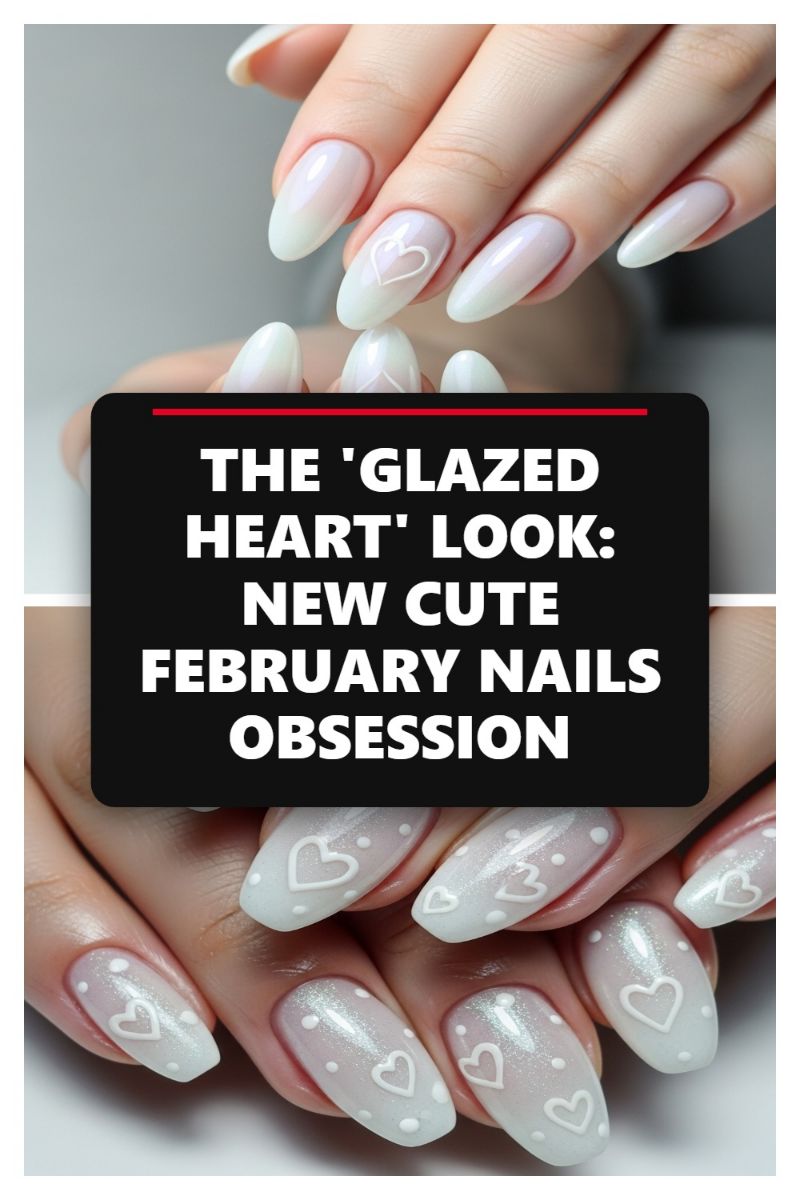 THE 'GLAZED HEART' LOOK: NEW CUTE FEBRUARY NAILS OBSESSION