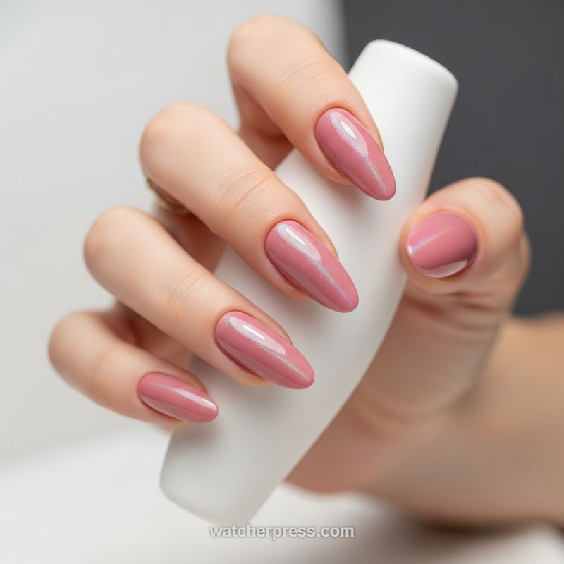 The Glazed Pink Stiletto: Magnetic Mauve for Romantic Glamour