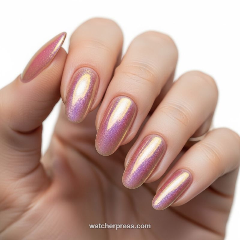 The Gold-Shift Iridescence: Mastering the Duochrome Aura Manicure