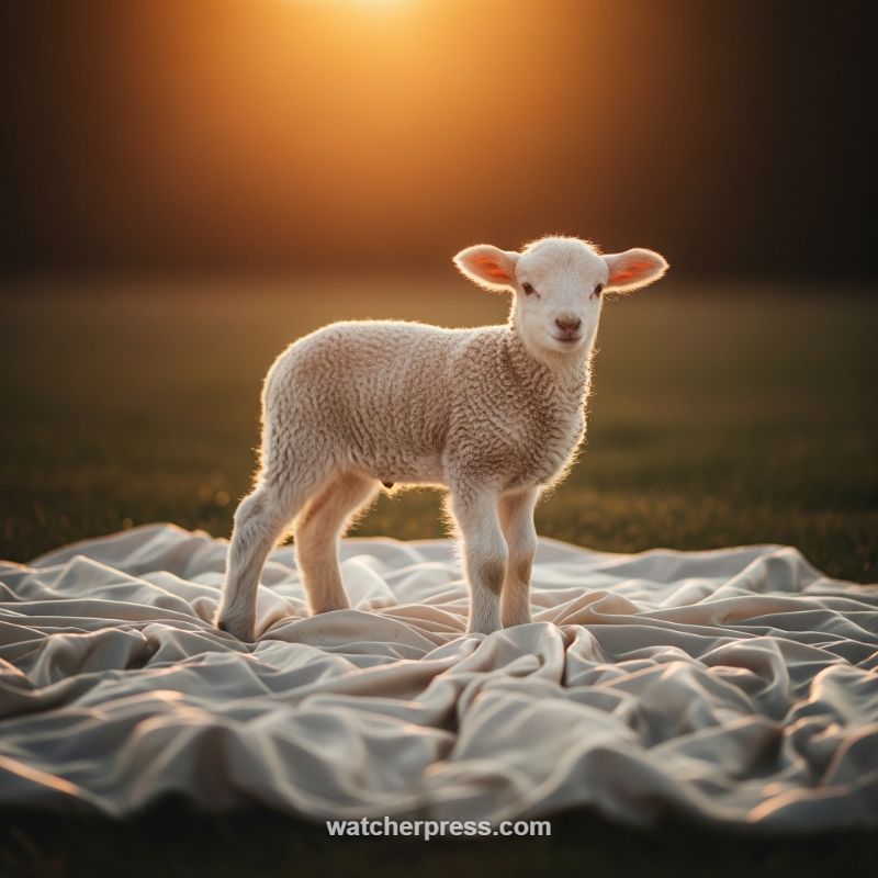 The Golden Lamb: A Masterclass in Backlit Innocence