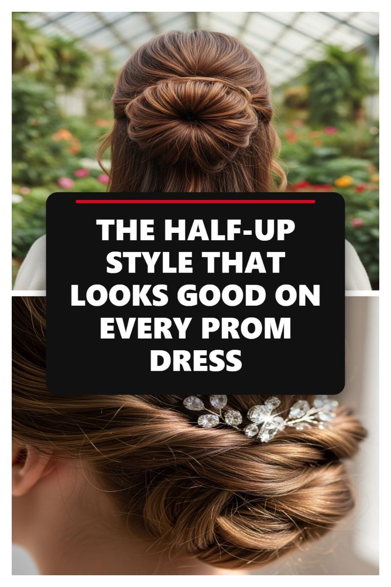 THE HALF-UP STYLE THAT LOOKS GOOD ON EVERY PROM DRESS