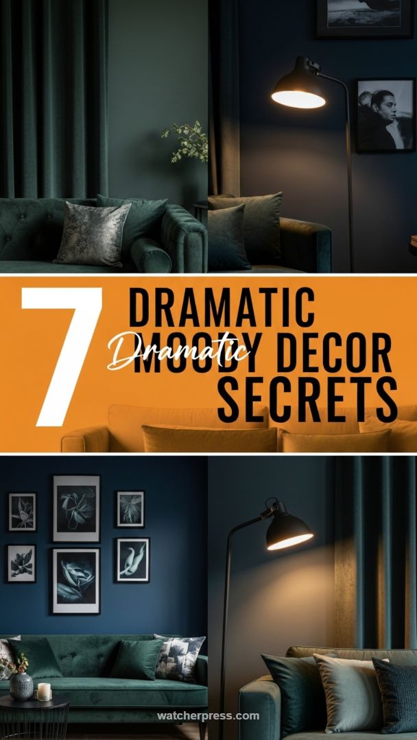 The High-Contrast Botanical Gallery Wall in a Jewel-Toned Setting