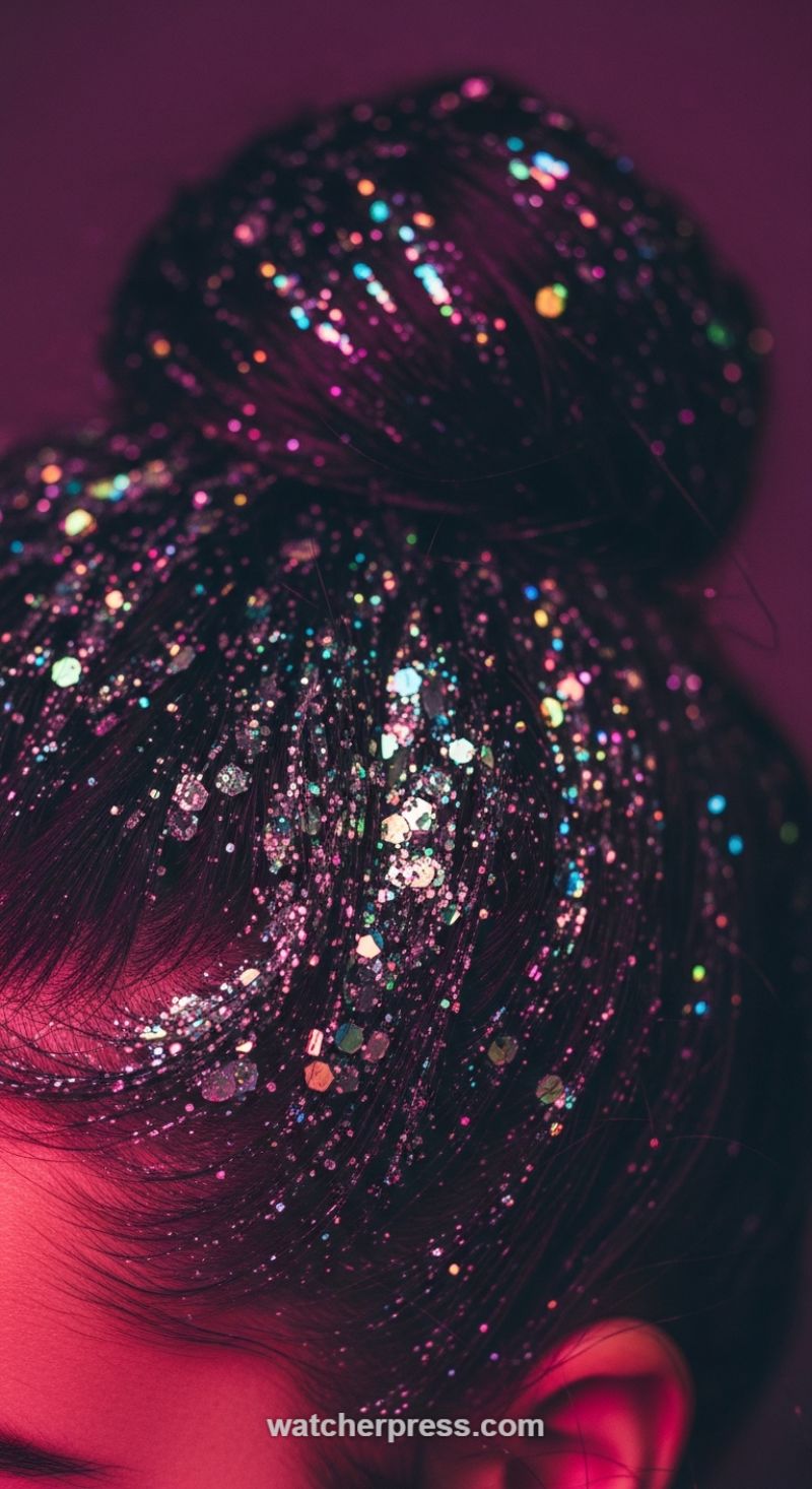 The Iridescent Crown: Mastering the High-Impact Glitter Root