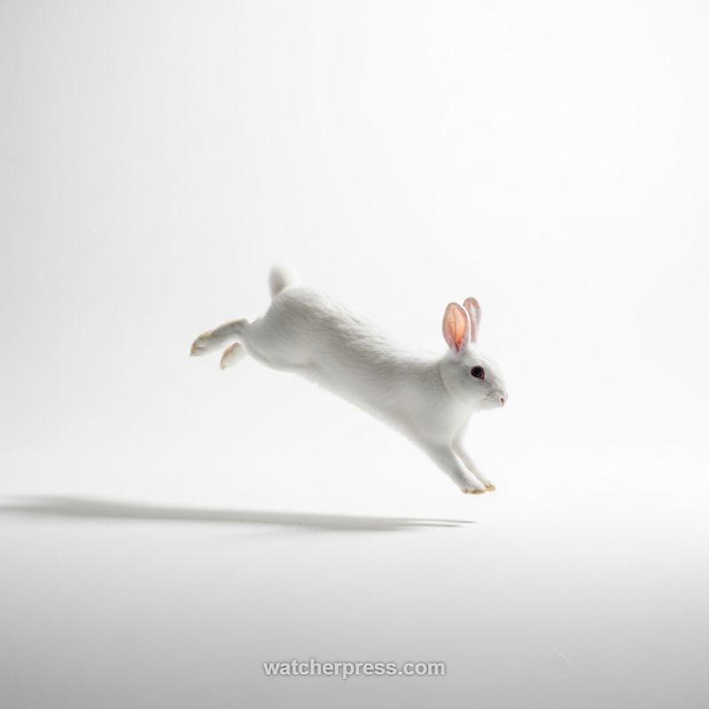 The Leaping Albino Bunny: Mastering High-Key Motion