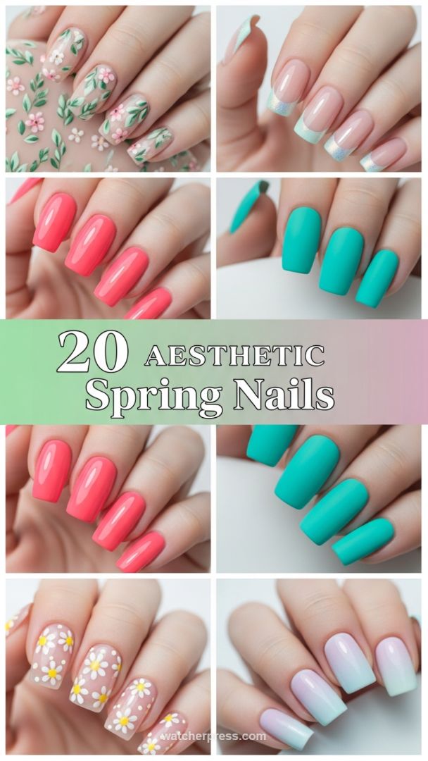 The Medium Square Nail: A Versatile Canvas for Elegant Spring Manicures