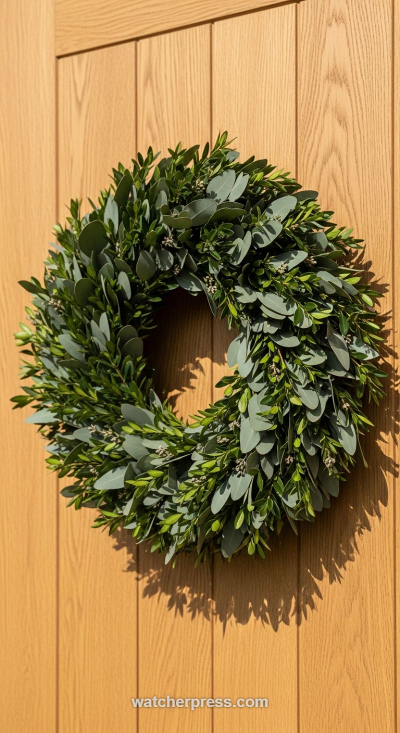 The Organic Greenery Runner: Eucalyptus & Boxwood Blend