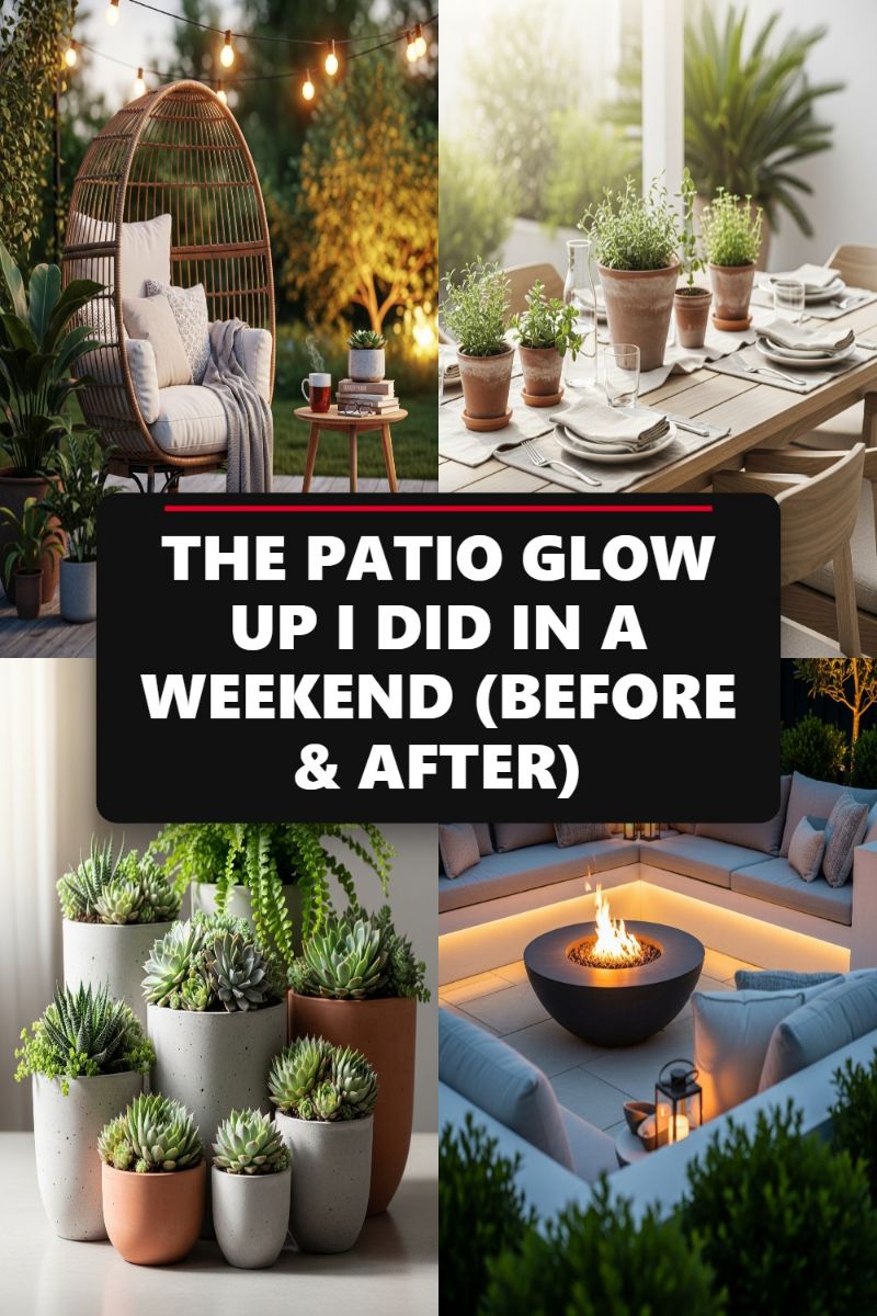 THE PATIO GLOW UP I DID IN A WEEKEND (BEFORE & AFTER)