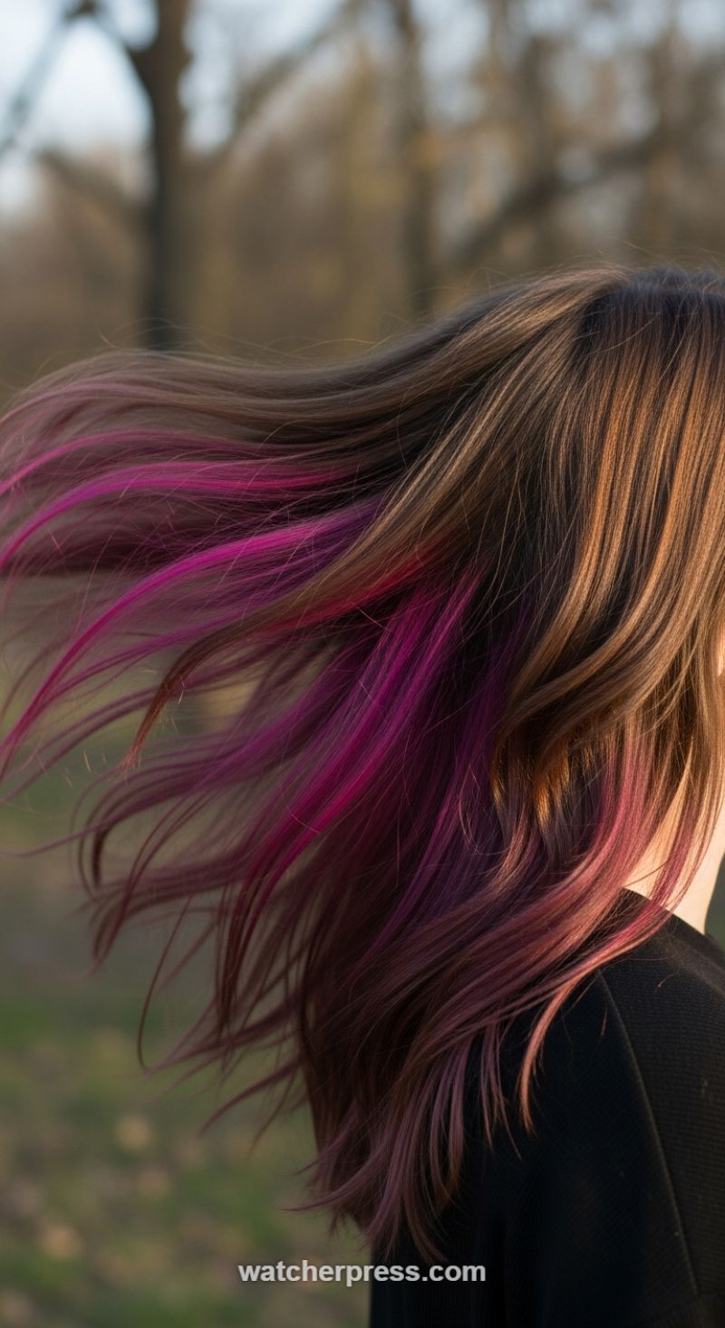 The Peekaboo Pop: Mastering Vibrant Magenta Hidden Highlights