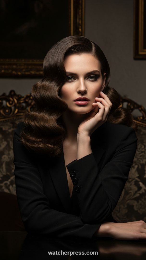 The Polished Deep Wave: A Modern Take on Vintage Glamour
