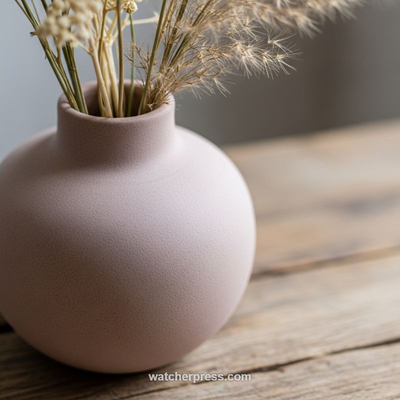 The Power of Contrast: Pairing Refined Matte Ceramics with Rustic Wood Grain