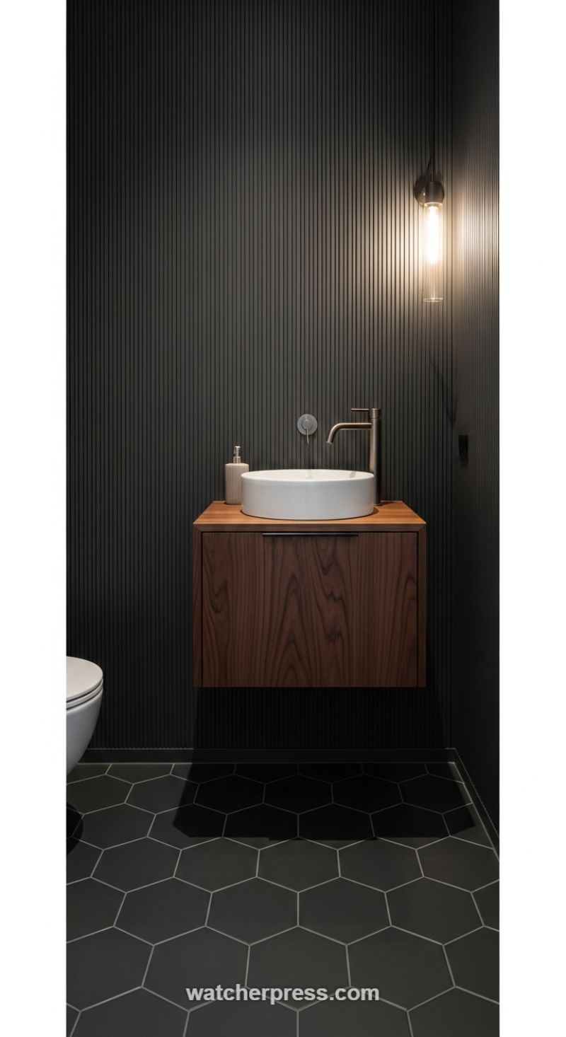 The Power of High-Contrast Texture and Warm Wood Tones