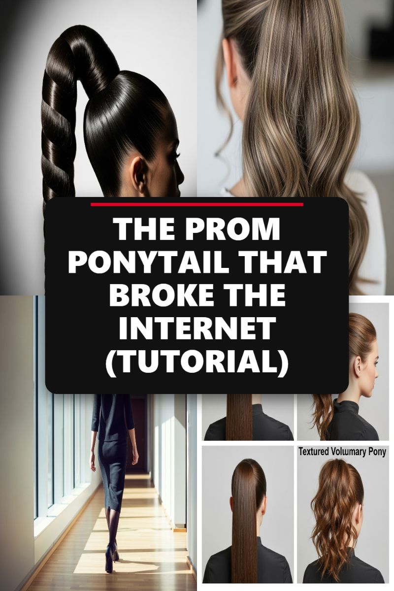 THE PROM PONYTAIL THAT BROKE THE INTERNET (TUTORIAL)