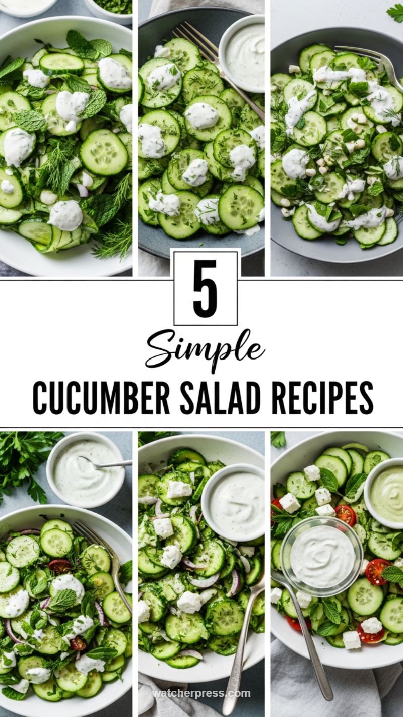 The Refreshing Cucumber Salad Prep: 5 Ways