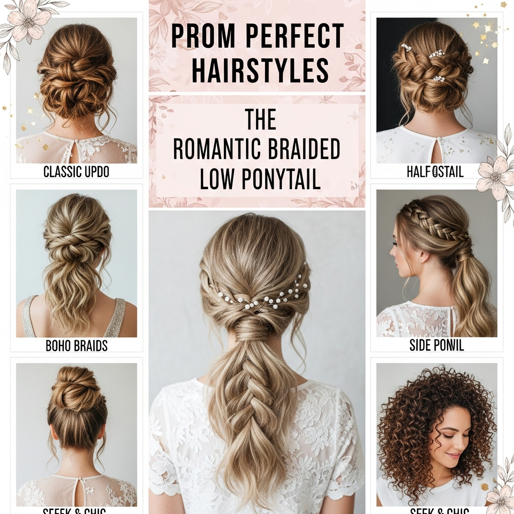The Romantic Braided Low Ponytail