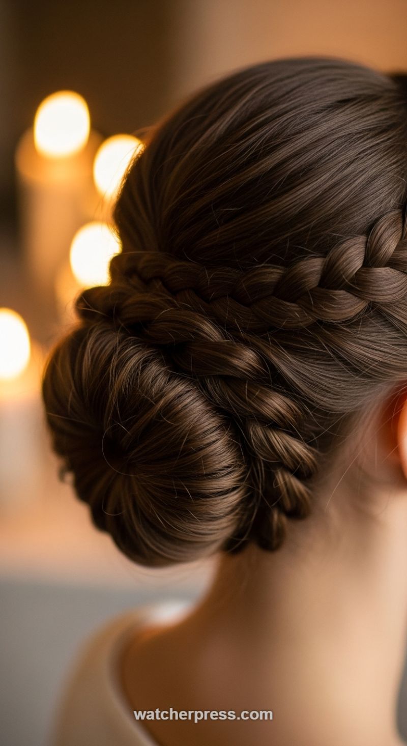 The Romantic Low Braided Chignon