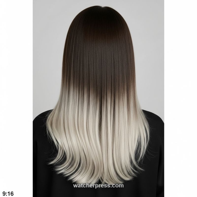 The Secret to Mirror-Like Gloss on Dark-to-Light Ombre Hair