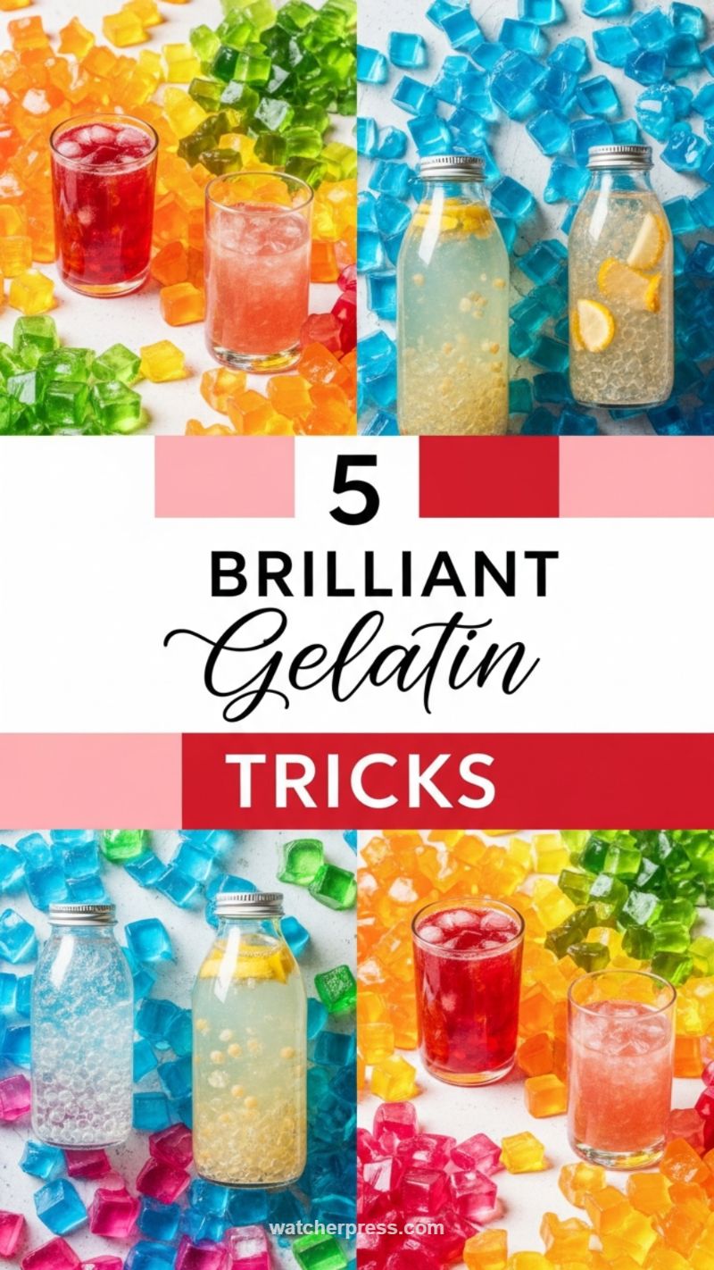 The Secret to Sparkling Gelatin Cubes and Refreshing Drinks