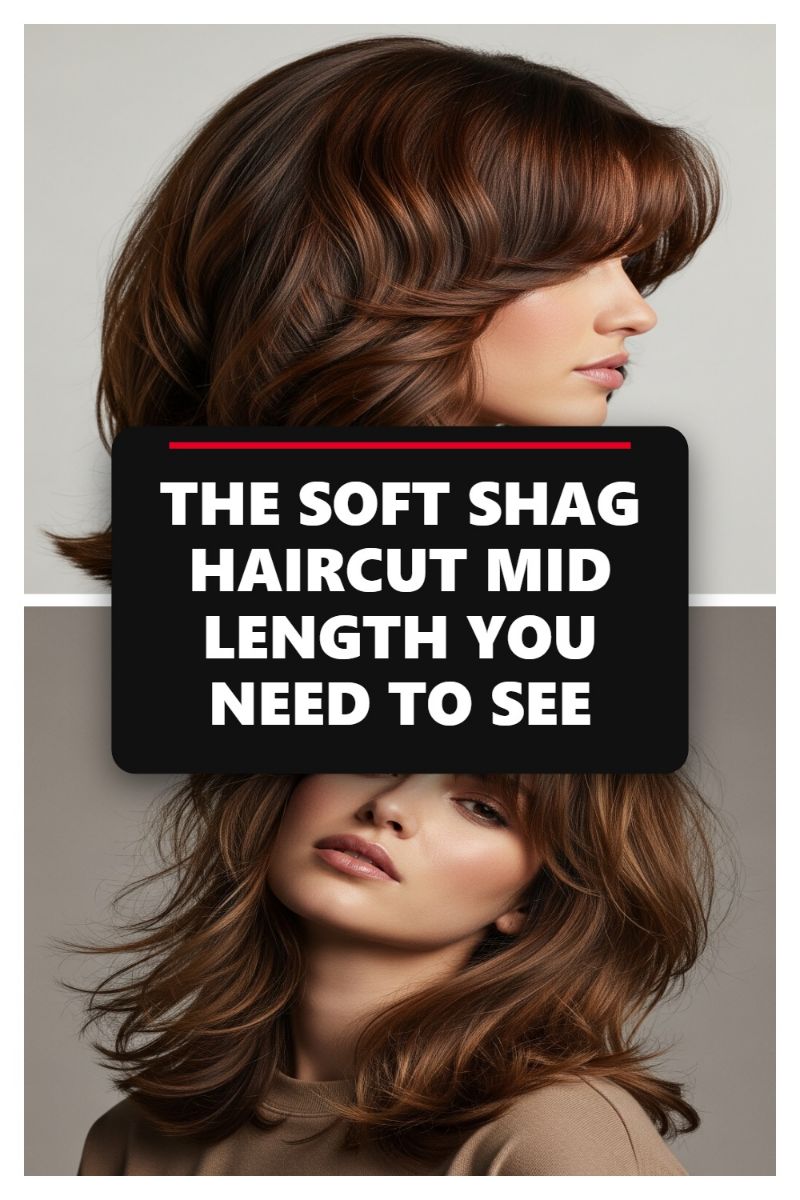 THE SOFT SHAG HAIRCUT MID LENGTH YOU NEED TO SEE