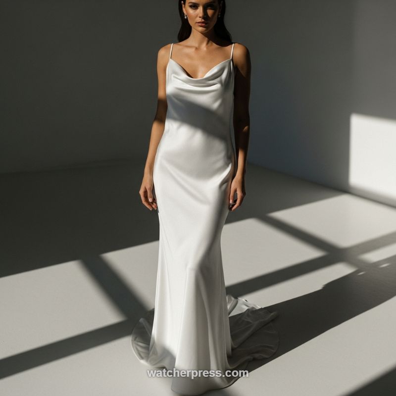 The Sophisticated Slip: Mastering the Minimalist Satin Gown