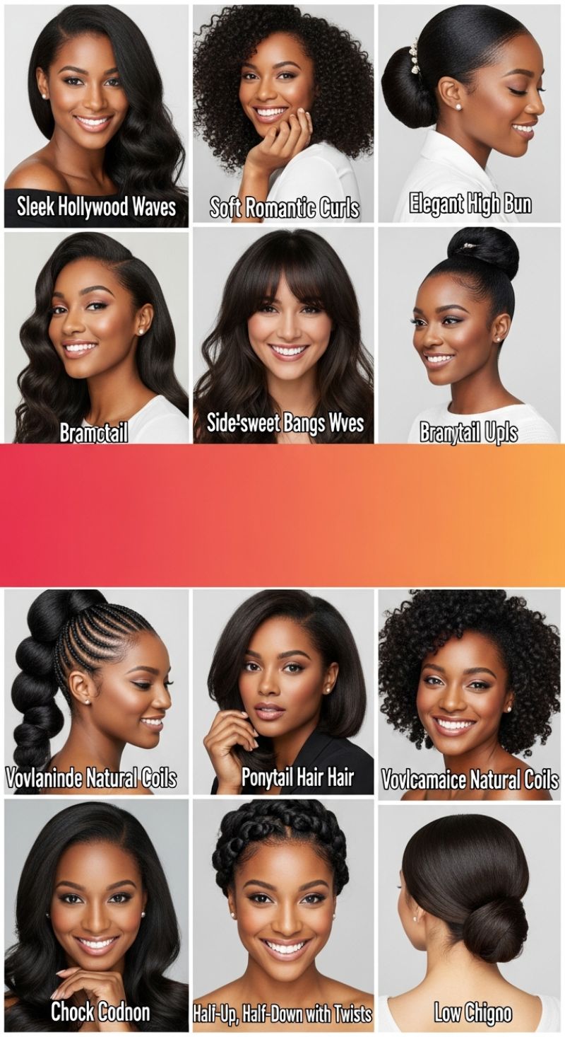 The Spectrum of Styling: From Hollywood Glamour to Natural Coils and Elegant Updos