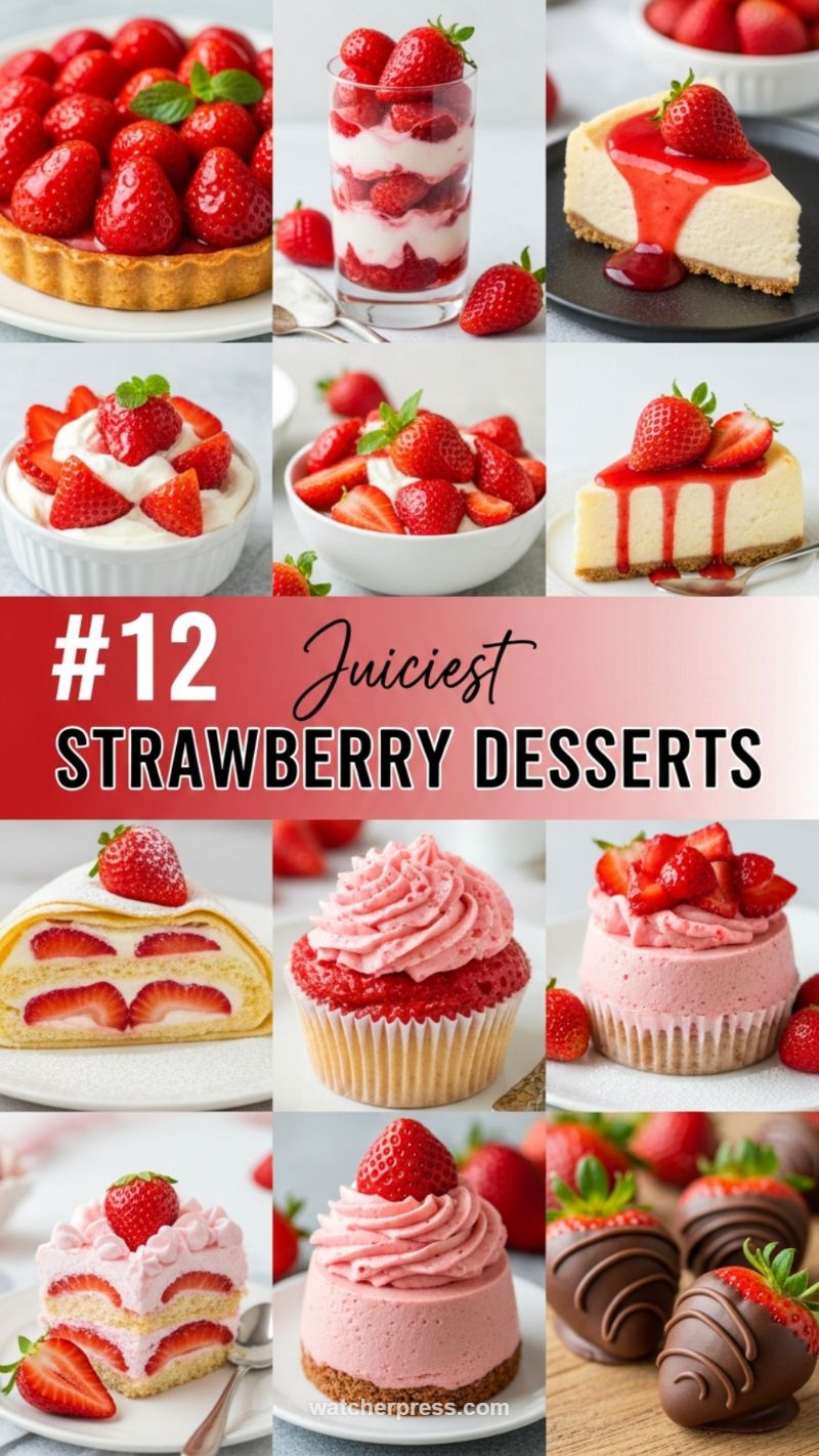 The Star of the Show: The 12 Juiciest Strawberry Desserts