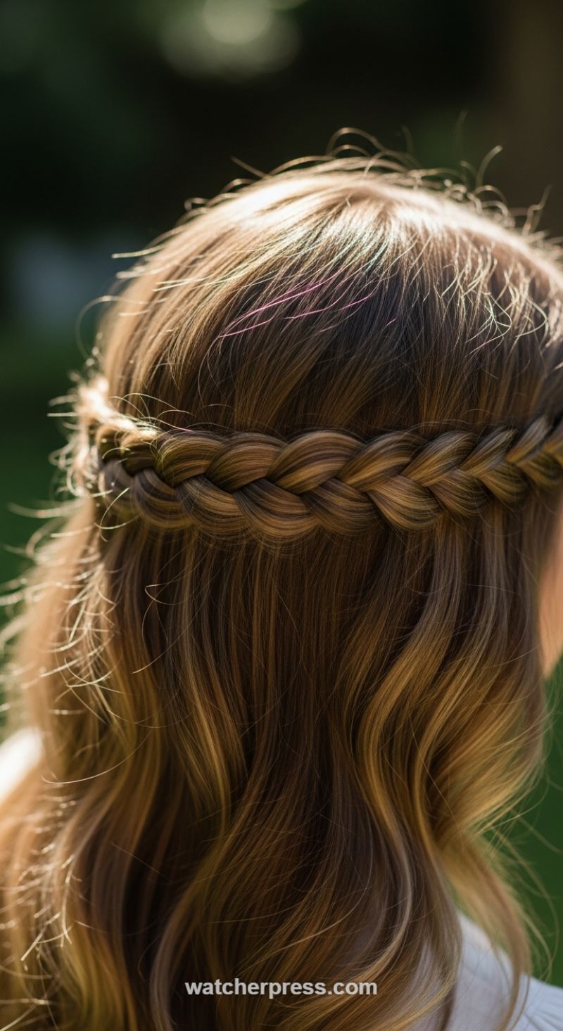 The Sunlit Half-Up Braided Headband